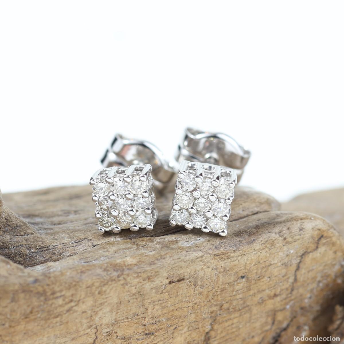 Joyeria: Pendientes oro blanco con brillantes - Foto 2