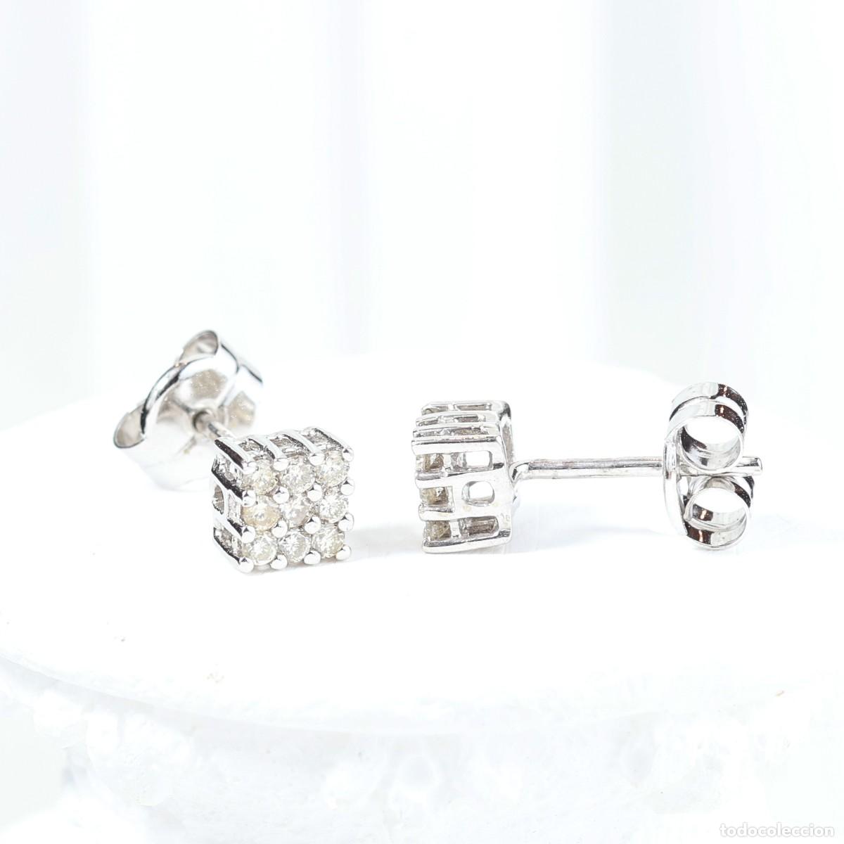 Joyeria: Pendientes oro blanco con brillantes - Foto 3