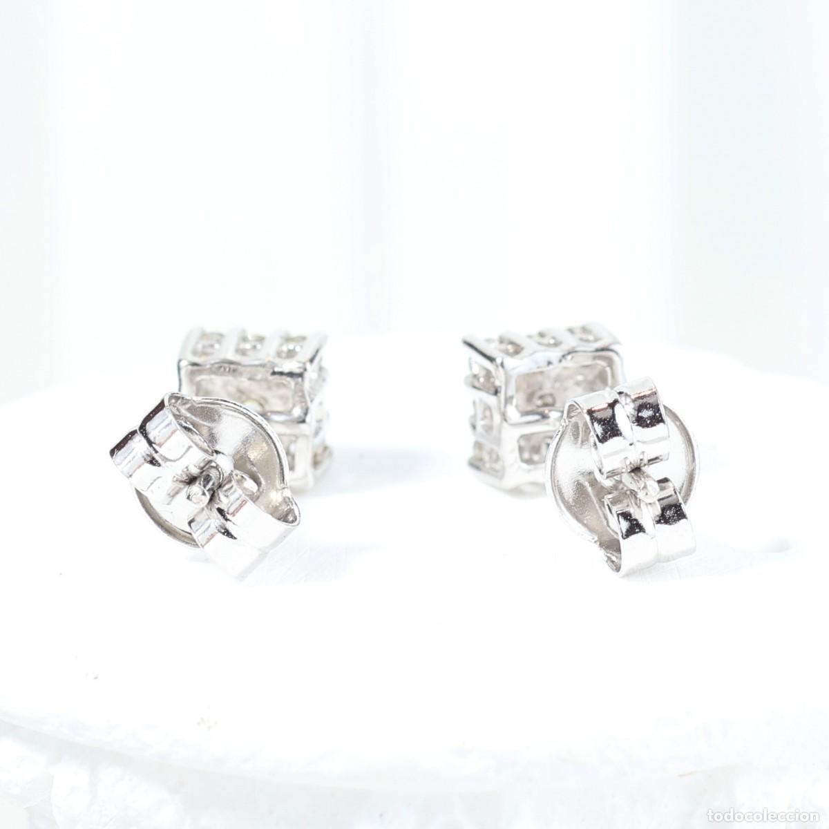 Joyeria: Pendientes oro blanco con brillantes - Foto 4