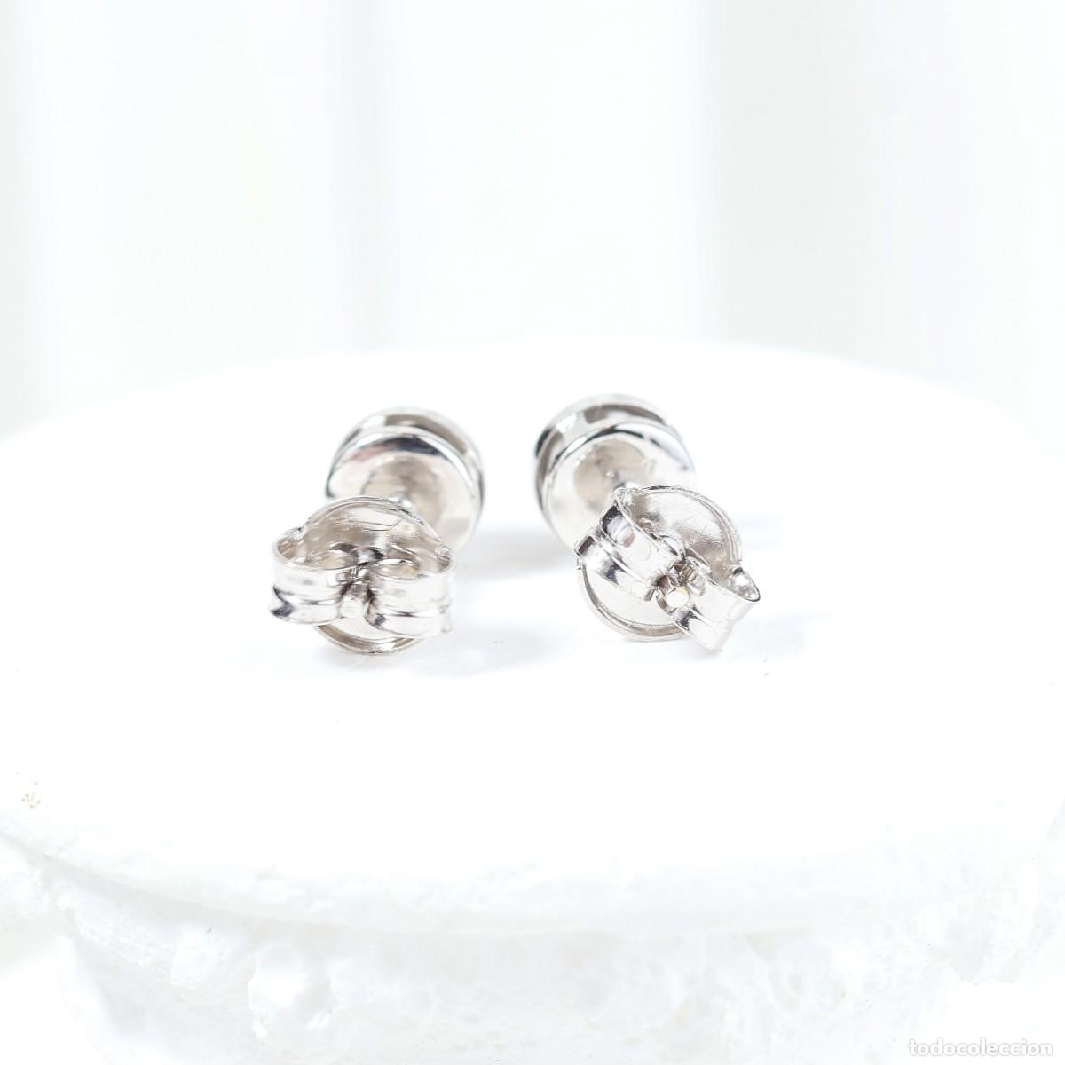 Joyeria: Pendientes oro blanco con diamante - Foto 4