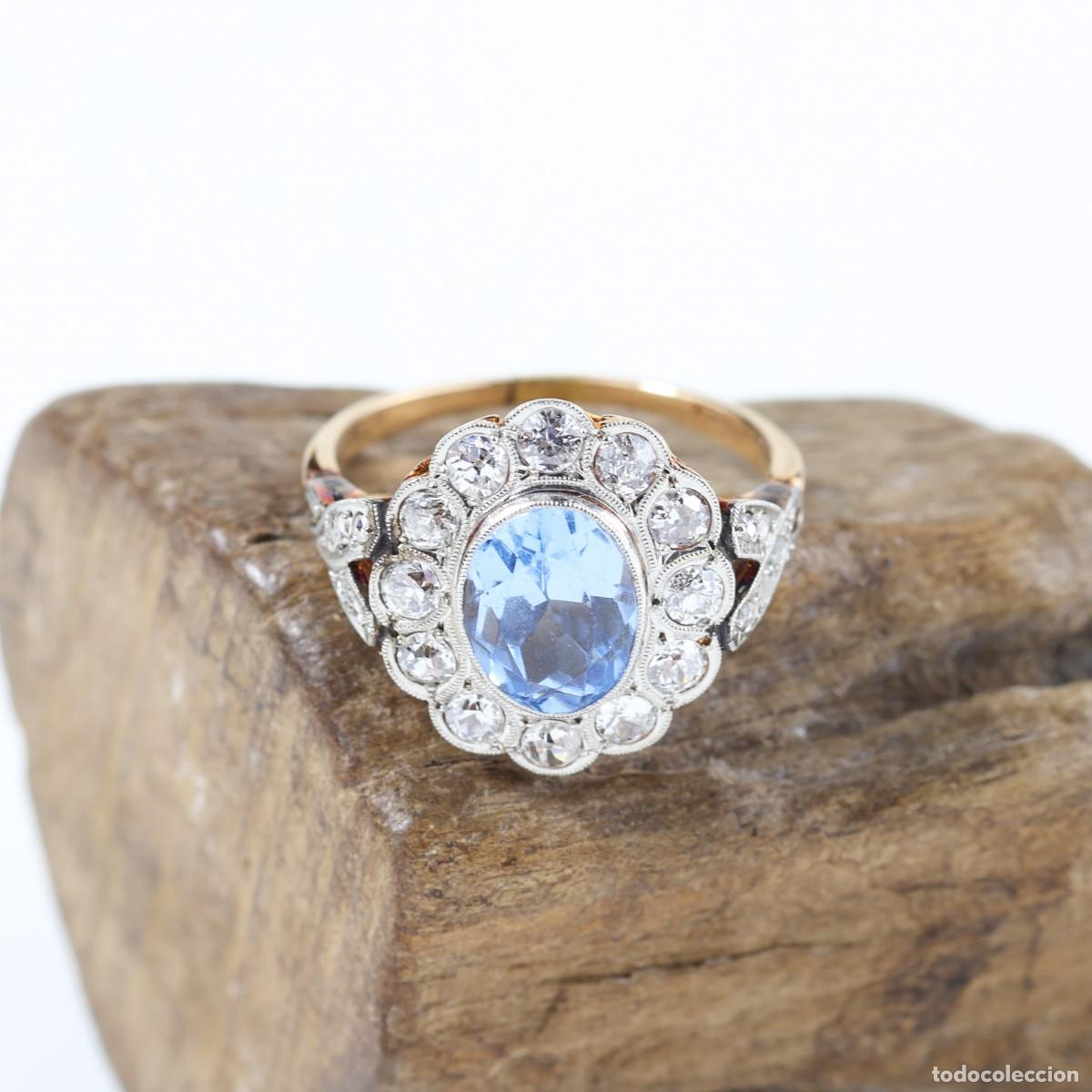 Joyeria: Roseta vintage oro con diamantes - Foto 1