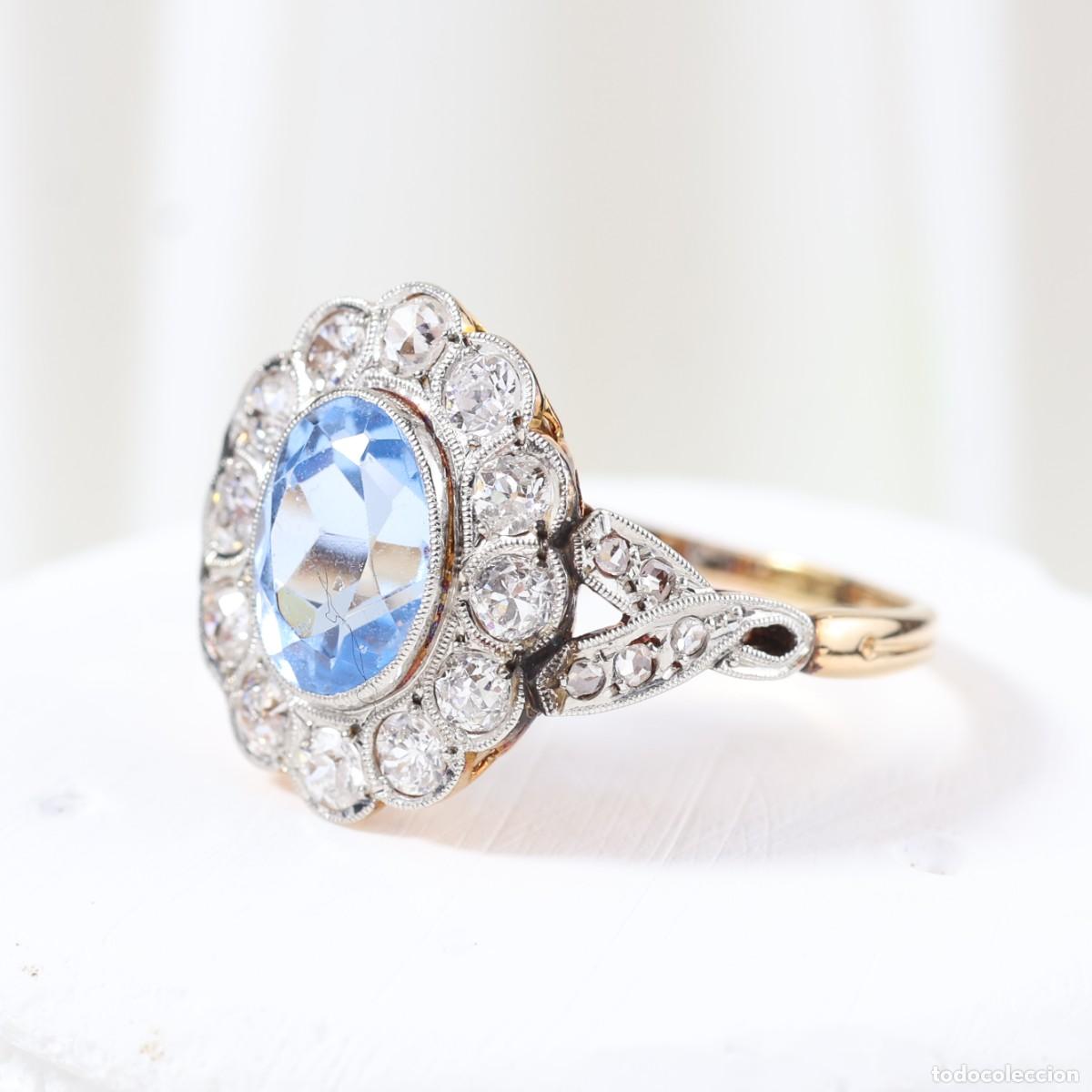 Joyeria: Roseta vintage oro con diamantes - Foto 3