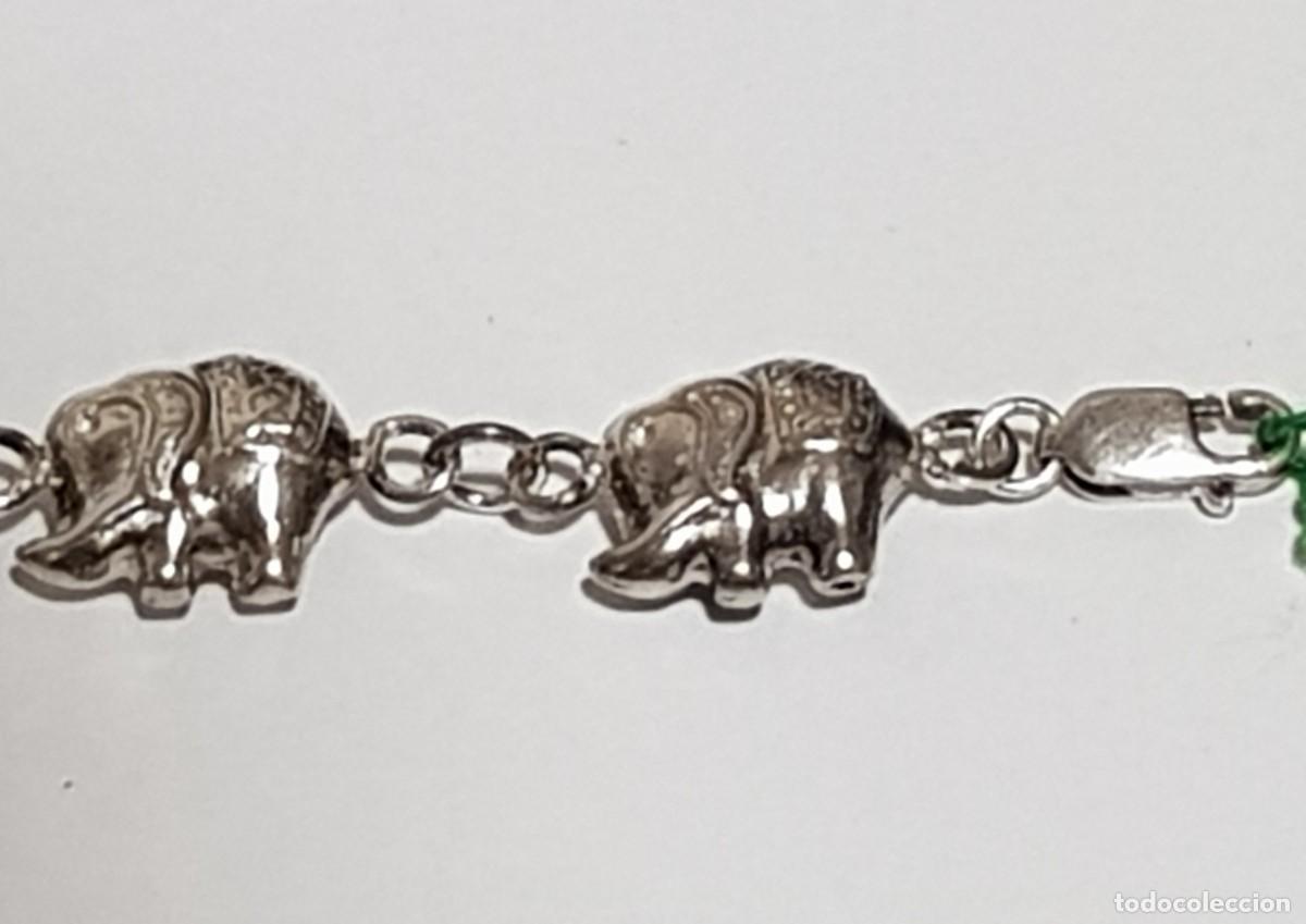 Joyeria: Pulsera con elefantes en plata de Ley 925 mm. - Foto 2