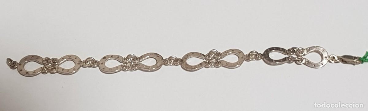 Joyeria: Pulsera con herraduras en plata de Ley 925 mm. - Foto 1