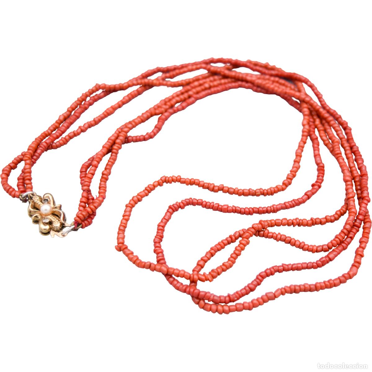 Joyeria: Collar de coral con cierre de plata - Foto 2
