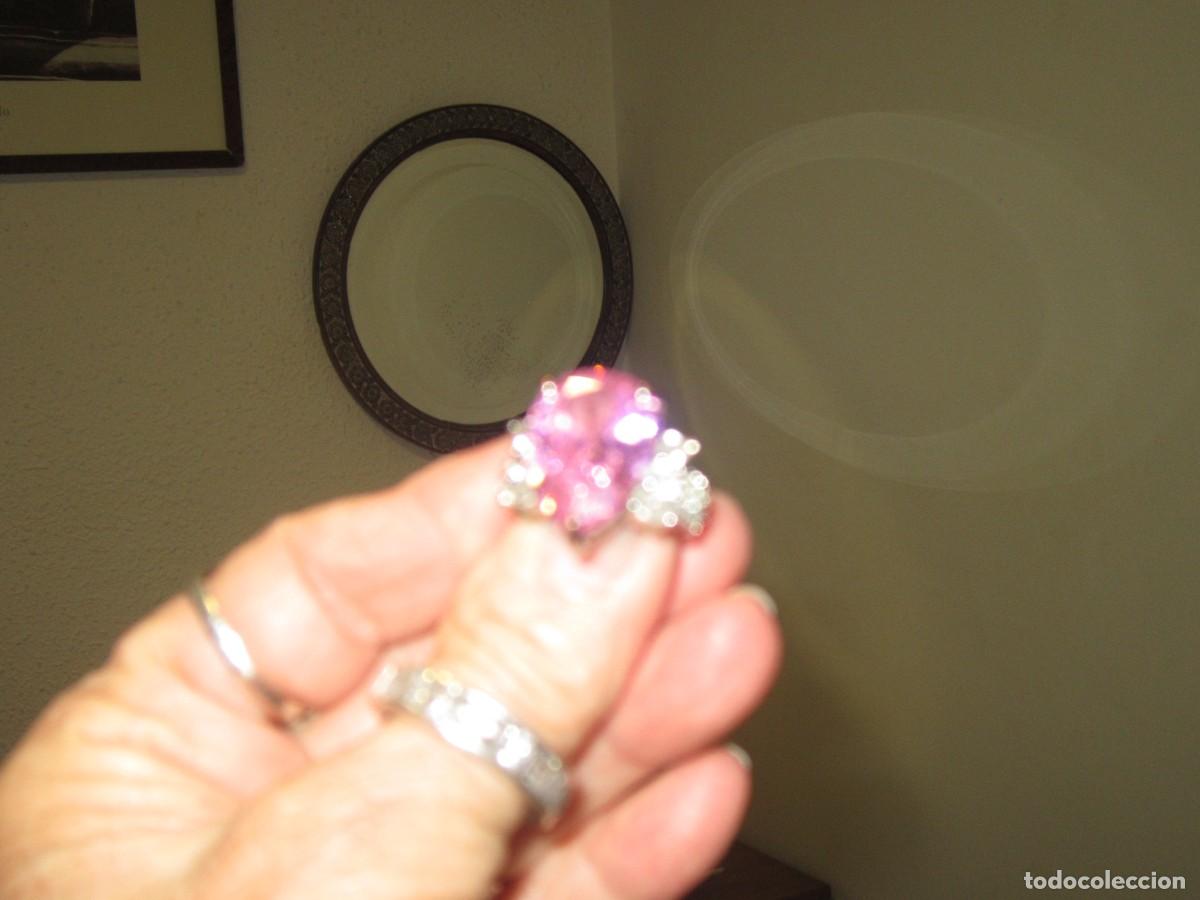 Joyeria: ANTIGUO ANILLO DE PLATA CON UNA ROSA FRANCIA - Foto 5