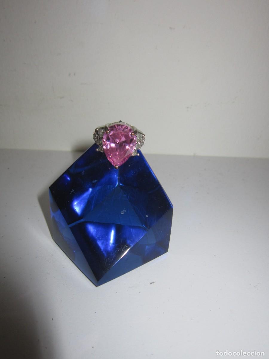 Joyeria: ANTIGUO ANILLO DE PLATA CON UNA ROSA FRANCIA - Foto 7