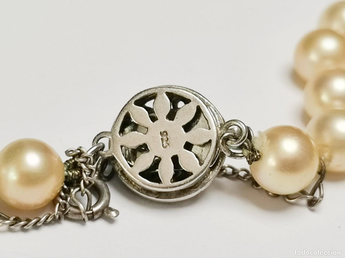 Joyeria: Gargantilla de perlas con cierre de plata. - Foto 3