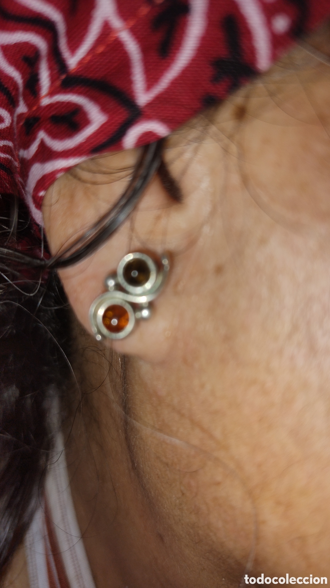 Joyeria: Pendientes de plata 925 y ambar - Foto 2