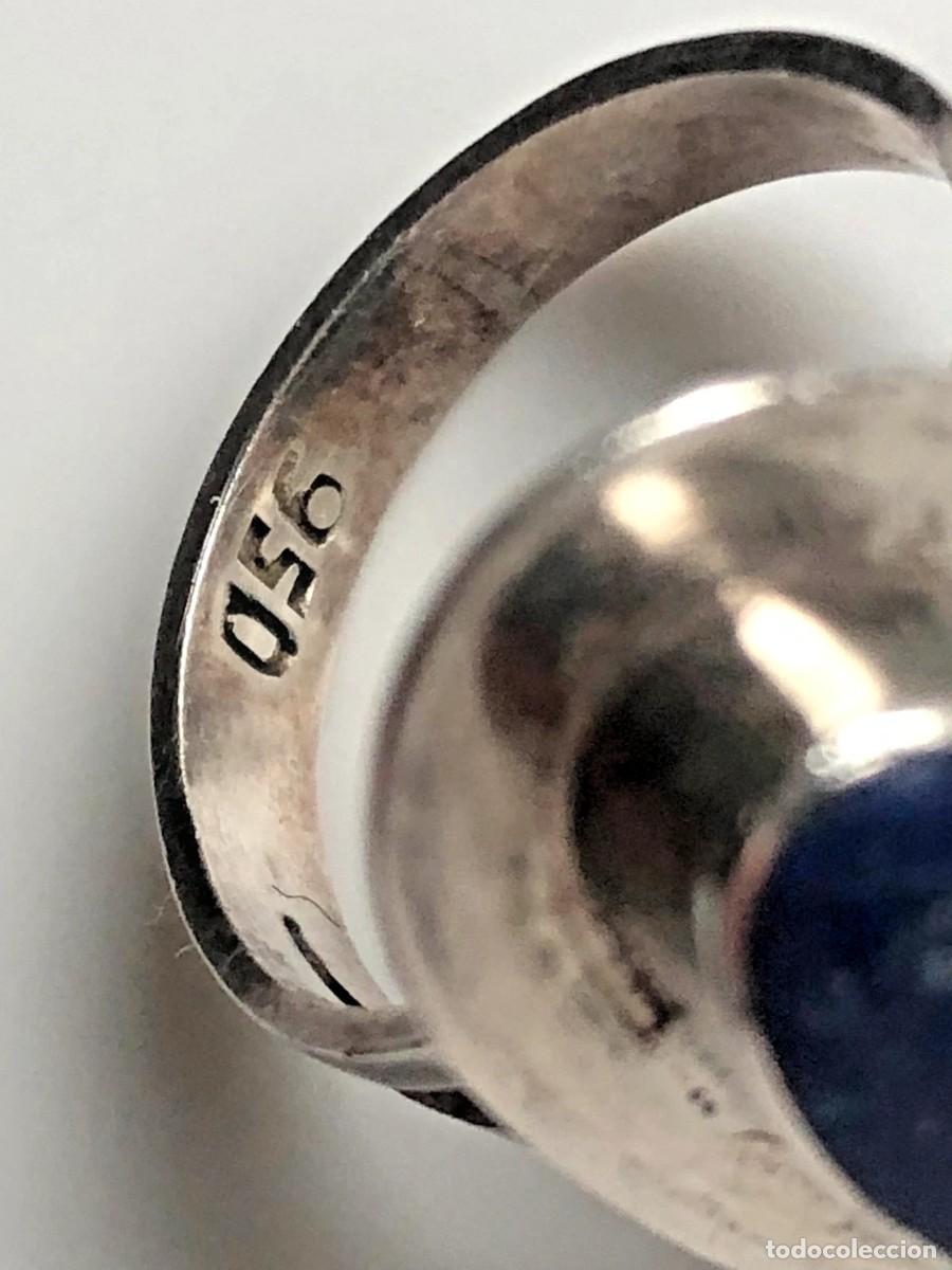 Joyeria: Anillo plata de Ley 950 con Lapisl&aacute;zuli - Foto 7
