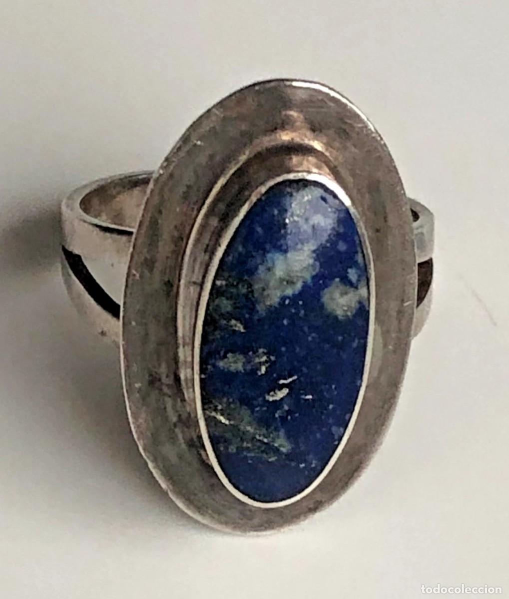 Joyeria: Anillo plata de Ley 950 con Lapisl&aacute;zuli - Foto 8