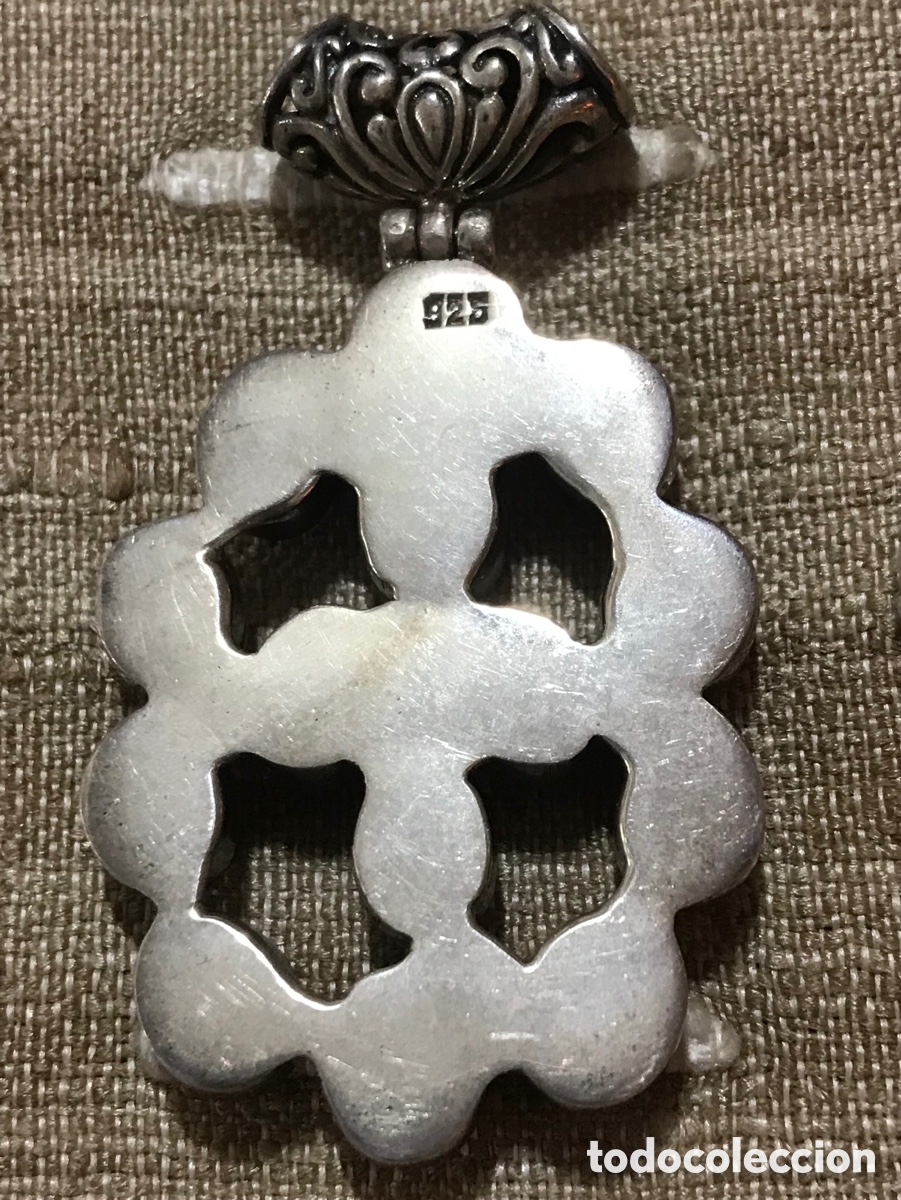Joyeria: Colgante vintage, plata y Perlas - Foto 3