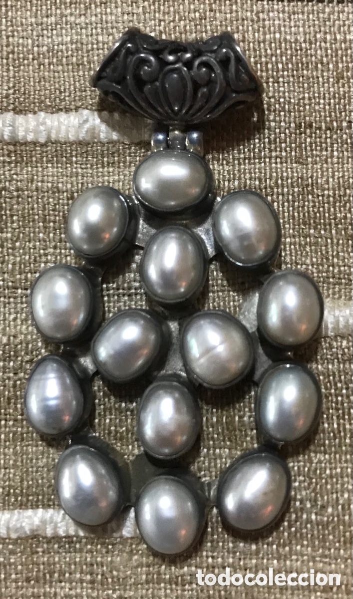 Joyeria: Colgante vintage, plata y Perlas - Foto 6