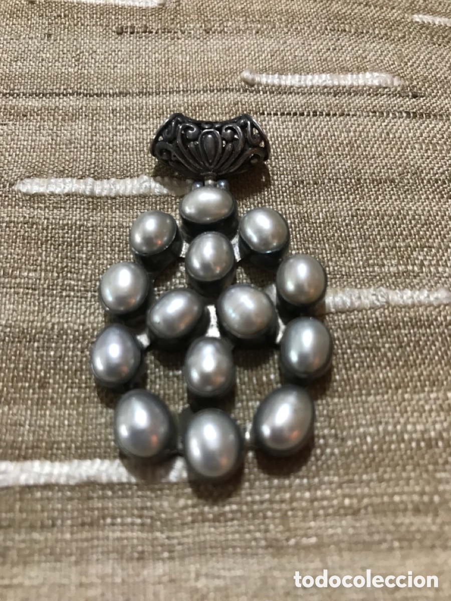 Joyeria: Colgante vintage, plata y Perlas - Foto 8