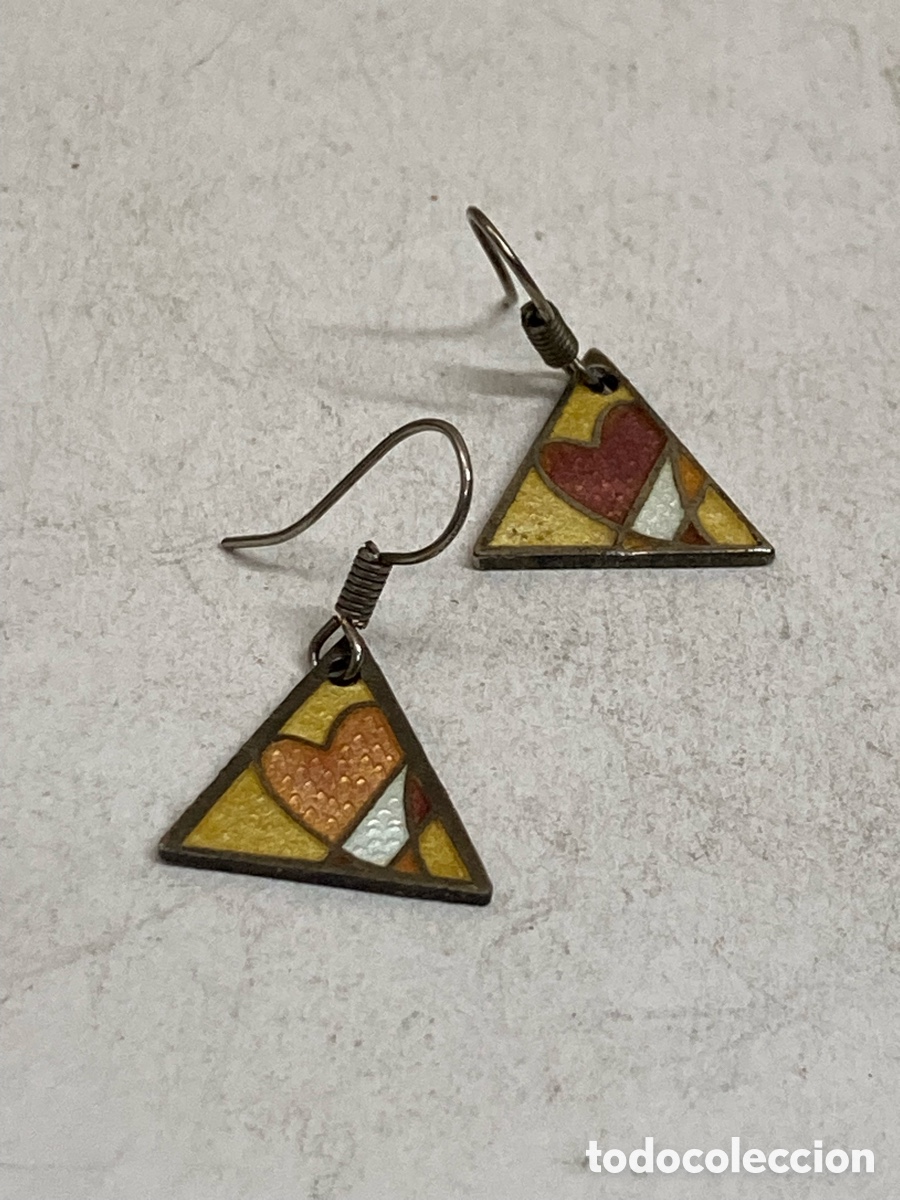 Joyeria: Pendientes de plateado esmaltado P348 - Foto 1