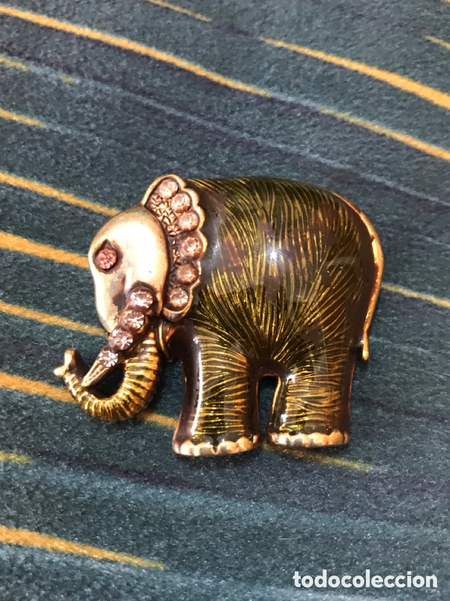 Joyeria: Broche elefante vintage - Foto 2