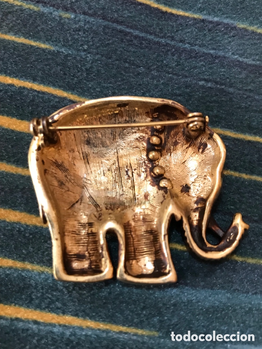 Joyeria: Broche elefante vintage - Foto 3