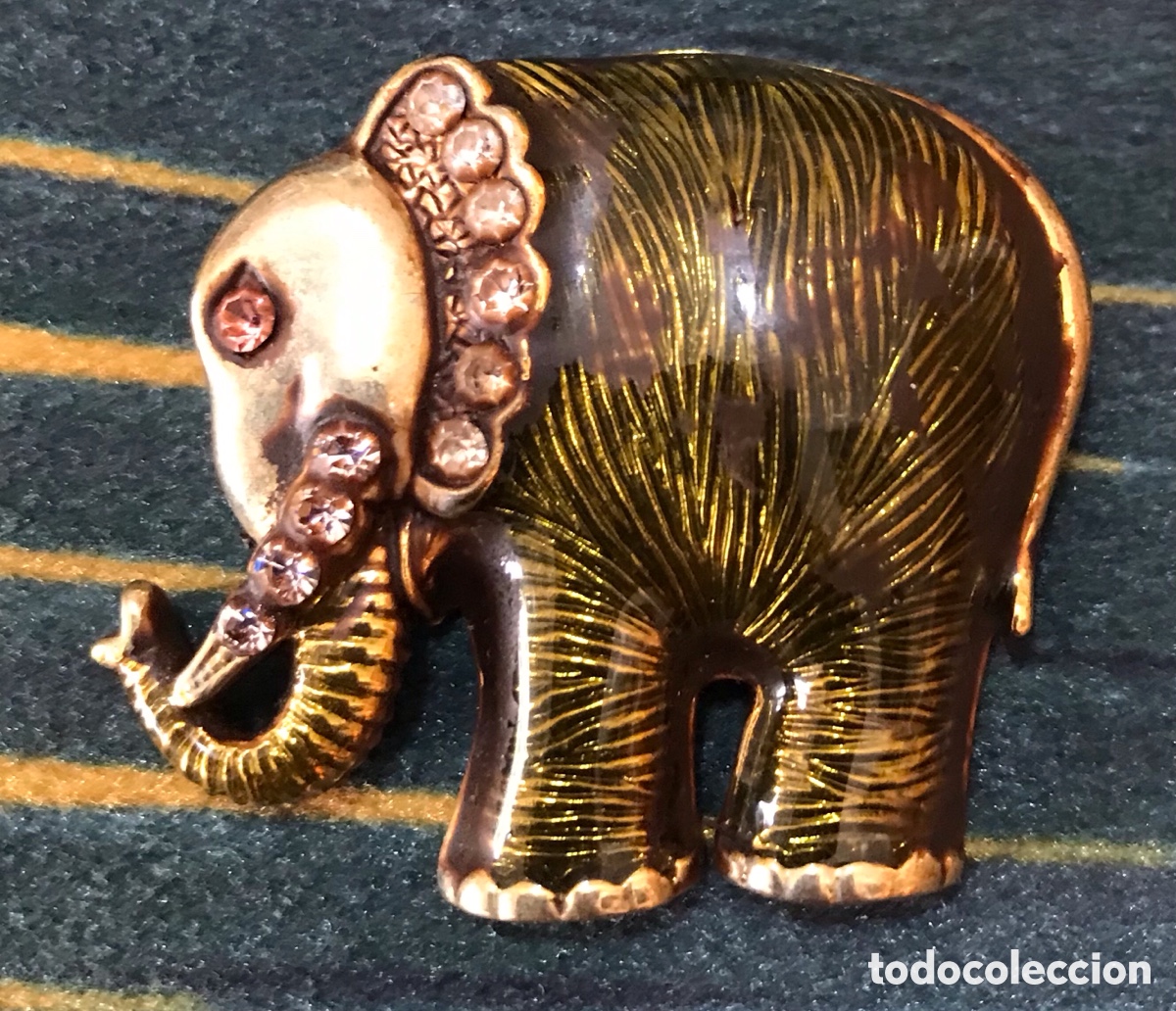 Joyeria: Broche elefante vintage - Foto 4