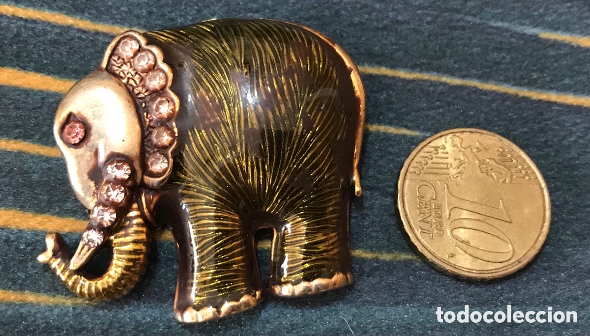 Joyeria: Broche elefante vintage - Foto 5