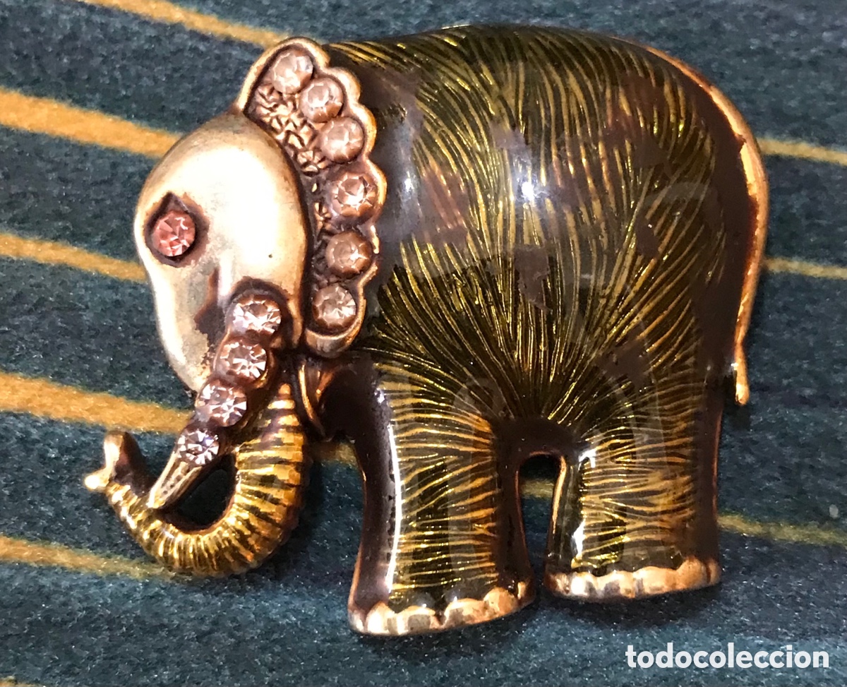 Joyeria: Broche elefante vintage - Foto 6