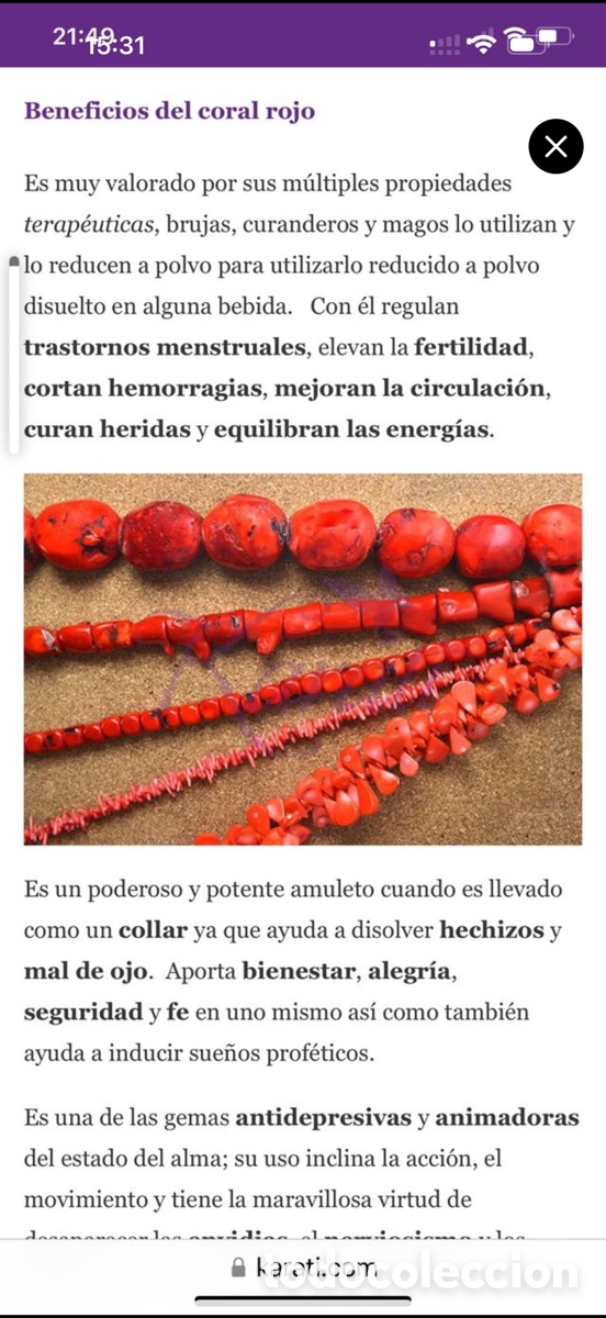 Joyeria: Coral rojo natural joya oro - Foto 1