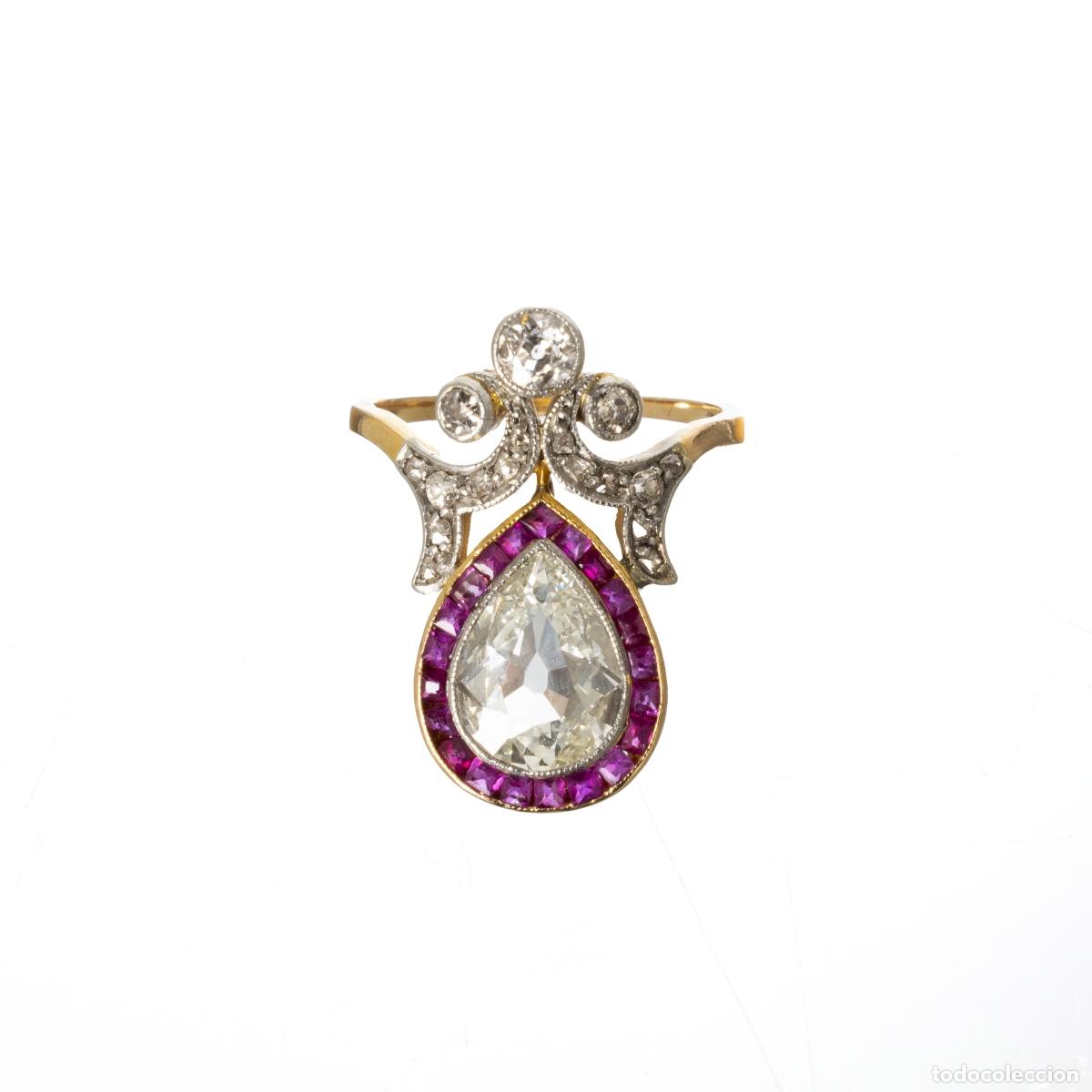 Joyeria: ANILLO EN ORO, RUB&Iacute;ES Y DIAMANTES - Foto 1