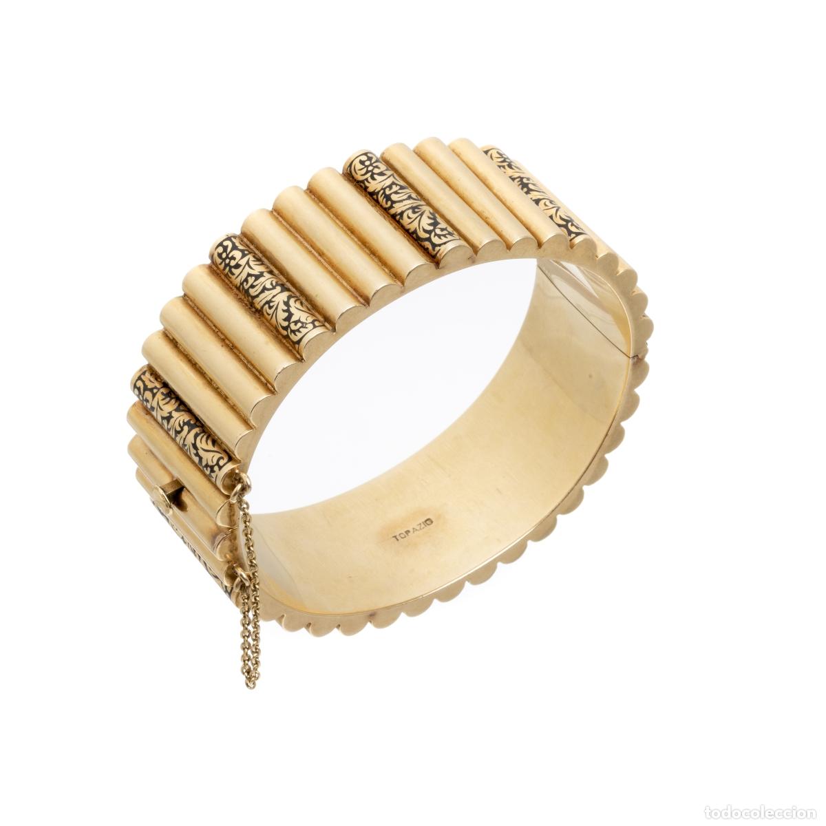Joyeria: PULSERA ART DECO DE ORO, TOPACIO - Foto 1