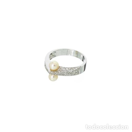 Joyeria: ANILLO EN ORO DE 19,2K, PERLA Y DIAMANTES - Foto 1