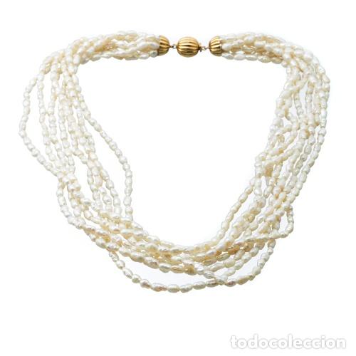 Joyeria: COLLAR DE PERLAS, CON CIERRE DE ORO - Foto 1