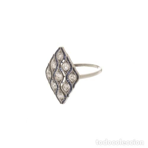Joyeria: ANILLO ART DECO EN PLATINO Y DIAMANTES - Foto 1