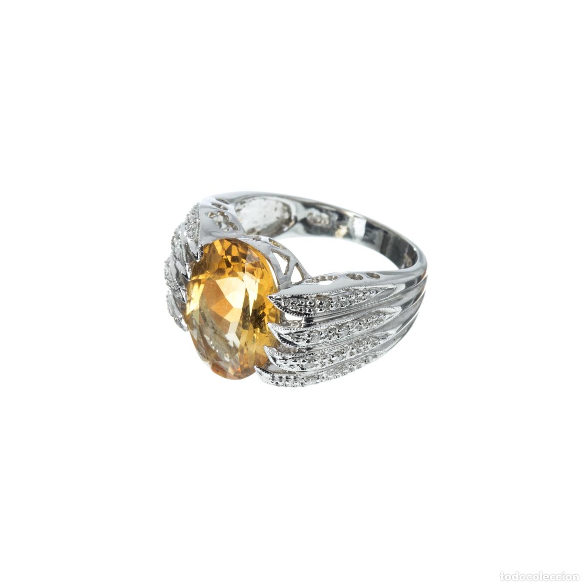 Joyeria: ANILLO ORO BLANCO CON C&Iacute;TRICOS - Foto 1