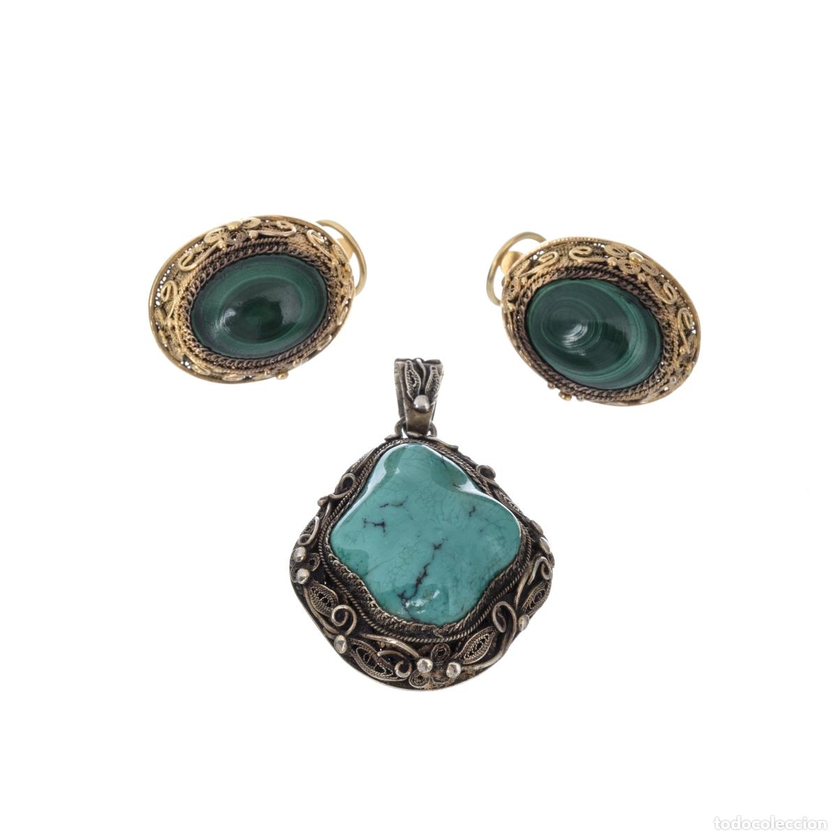 Joyeria: PENDIENTES Y COLGANTE DE PLATA - Foto 1