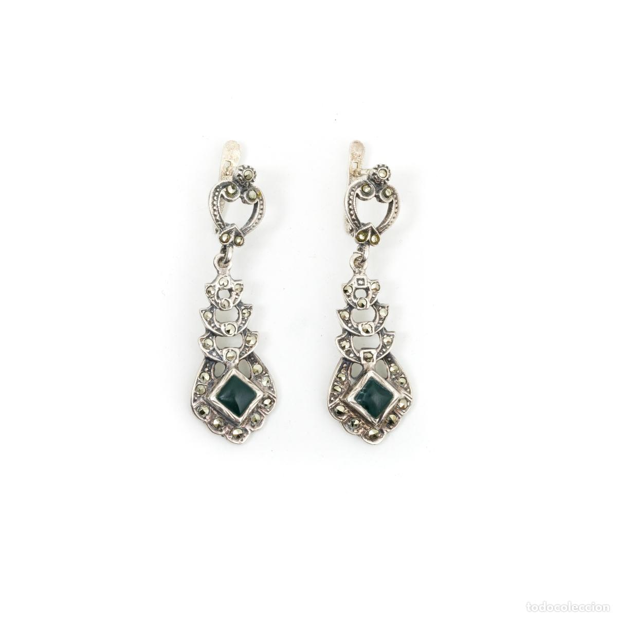 Joyeria: PAR DE PENDIENTES DE PLATA - Foto 1