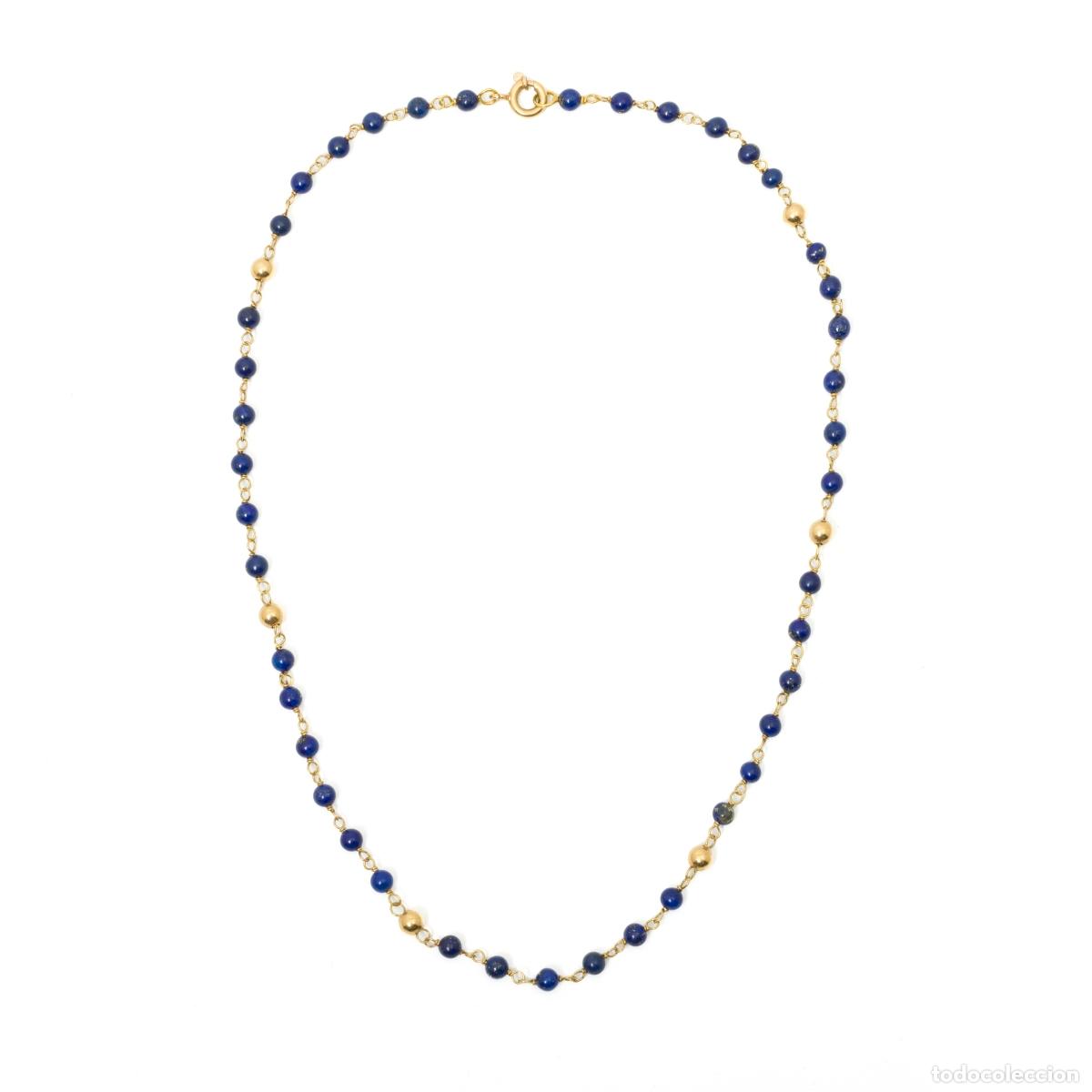 Joyeria: COLLAR ORO Y LAPIZ L&Aacute;ZULI - Foto 1