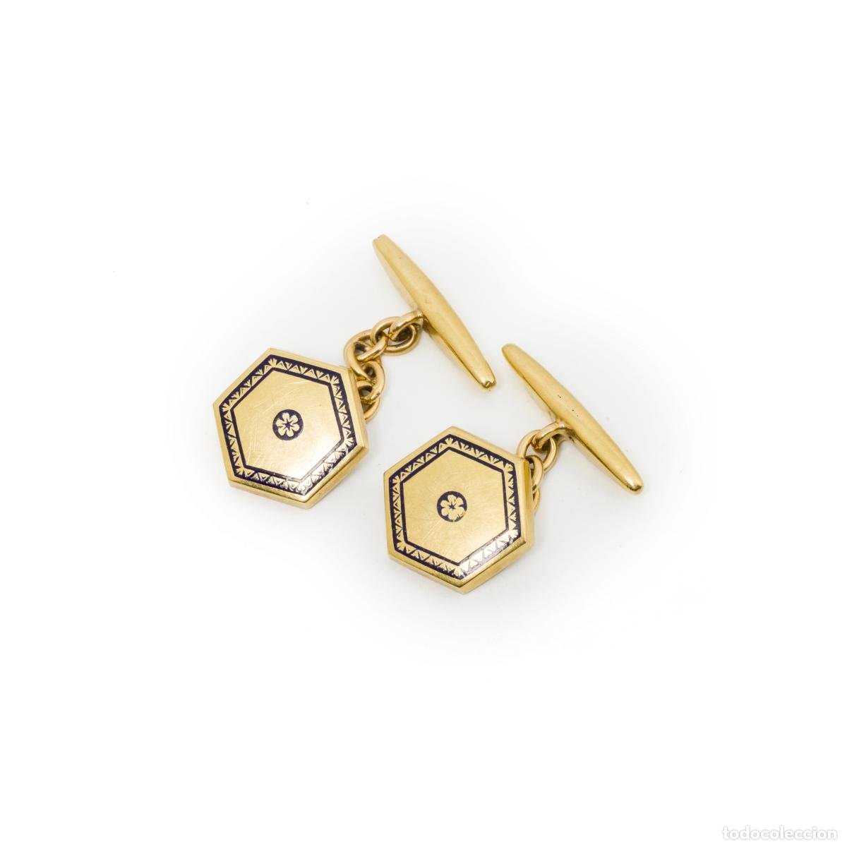 Joyeria: PAR DE GEMELOS DE ORO - Foto 1