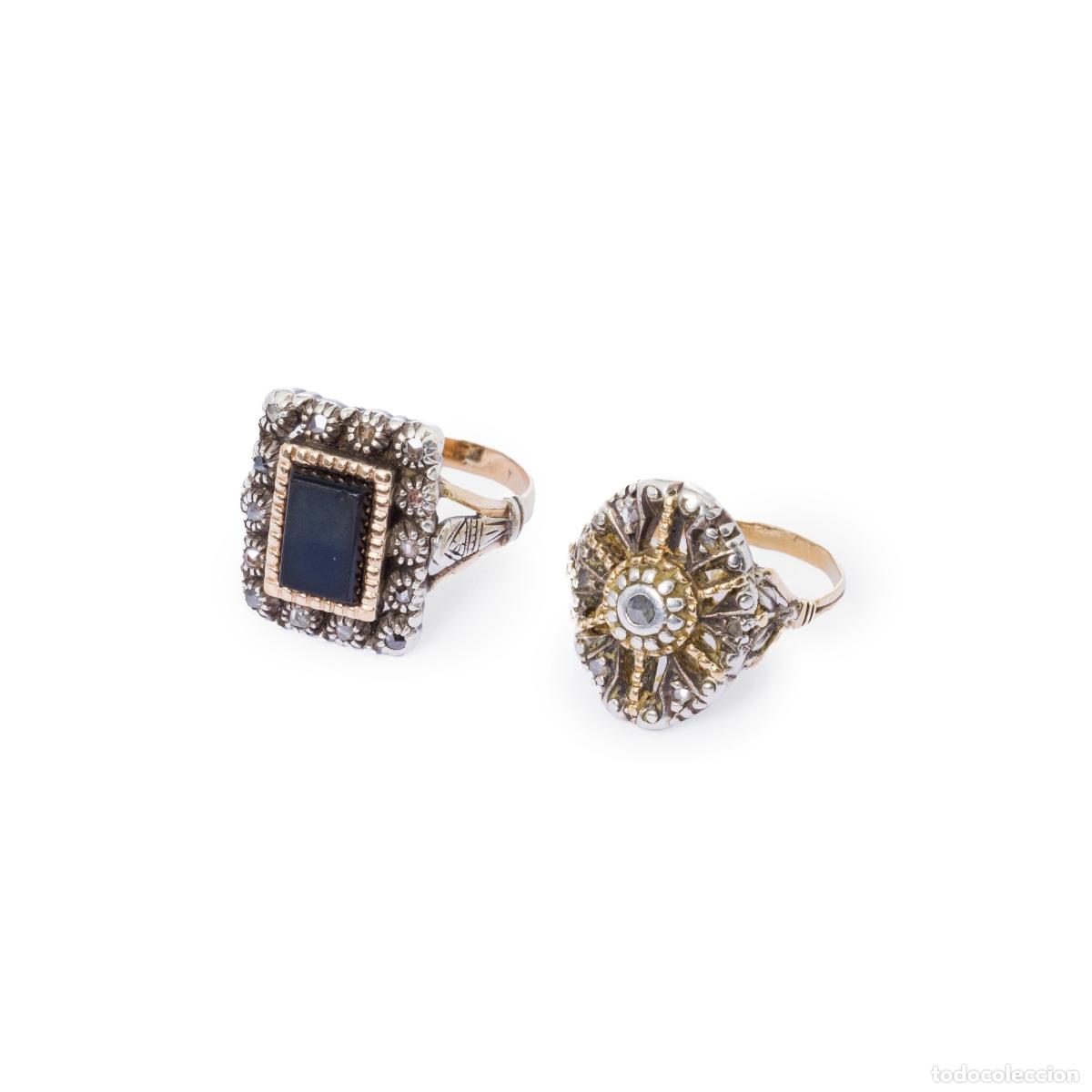 Joyeria: DOS ANILLOS EN PLATA Y ORO - Foto 1