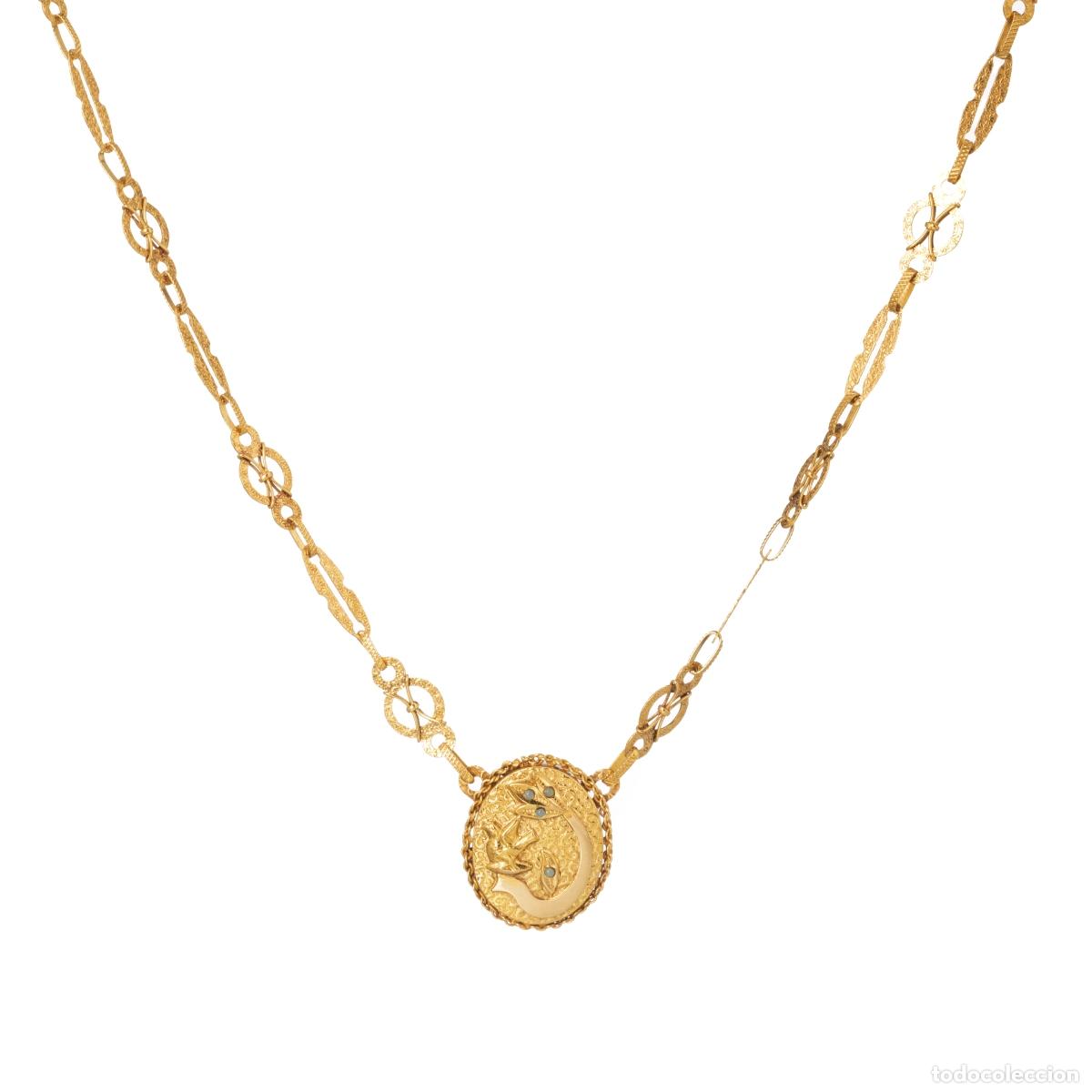 Joyeria: CADENA DE ORO CON MEDALLA OVALADA - Foto 1