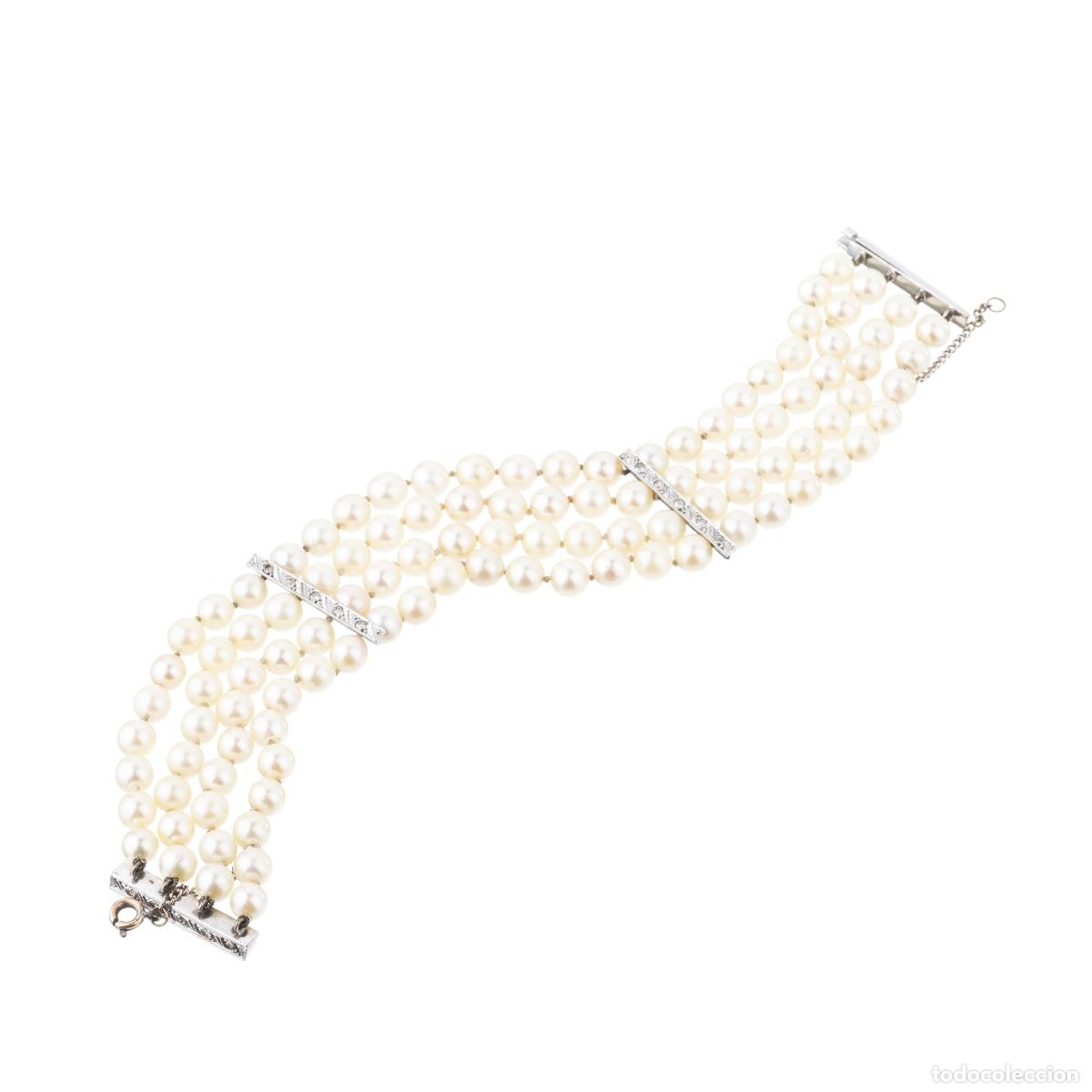 Joyeria: PULSERA DE PERLAS CON CIERRE DE PLATINO - Foto 1