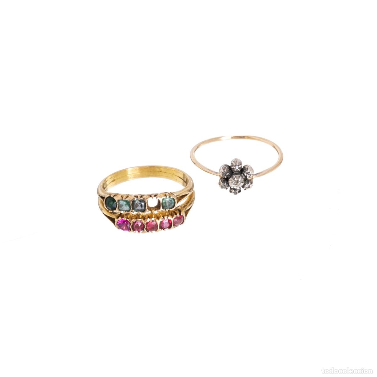 Joyeria: DOS ANILLOS EN PLATA Y ORO - Foto 1