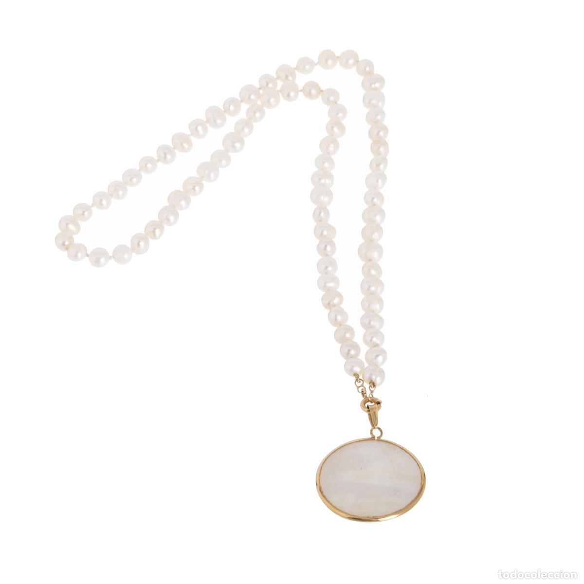 Joyeria: COLLAR DE PERLAS Y MEDALLA DE ORO - Foto 1