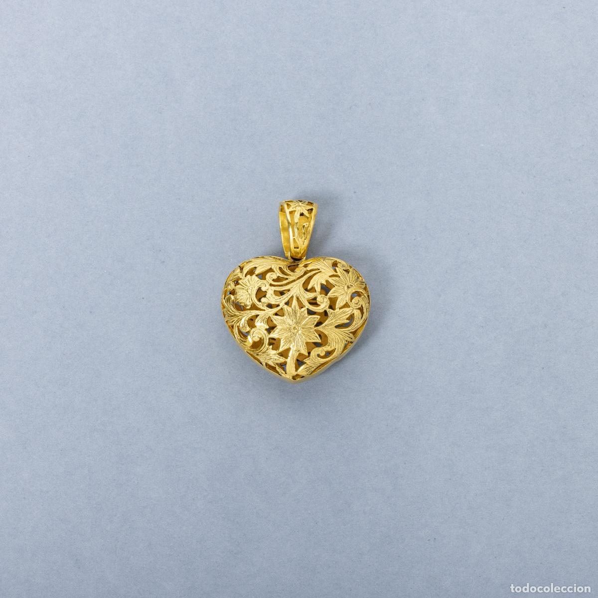Joyeria: COLGANTE DE CORAZ&Oacute;N EN ORO DE 19,2 quilates - Foto 1