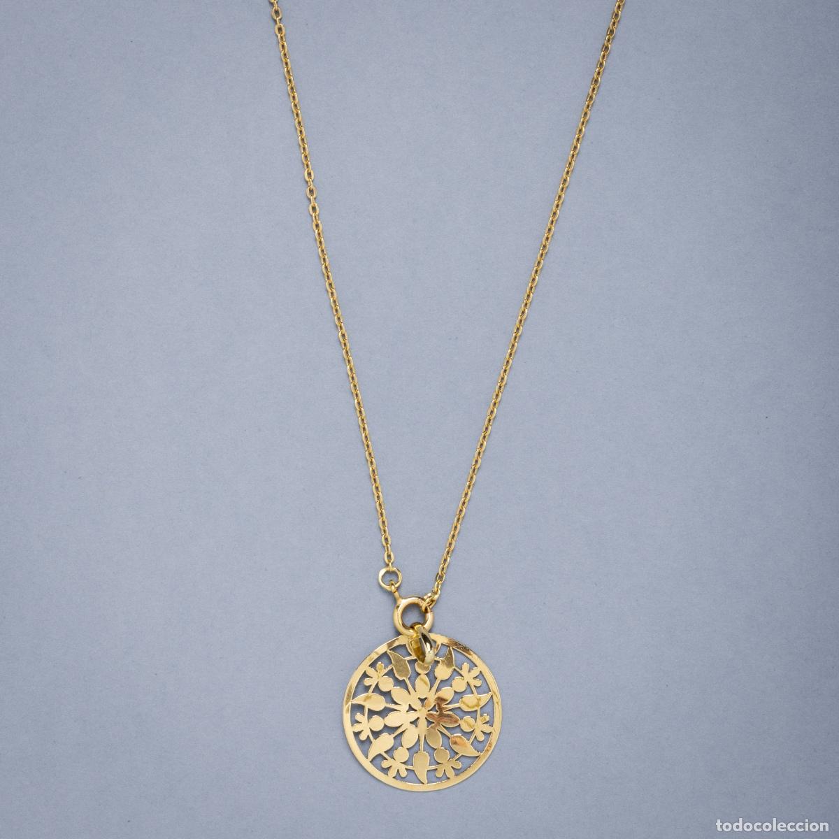 Joyeria: COLLAR CON MEDALLA, EN ORO DE 19,2K - Foto 1