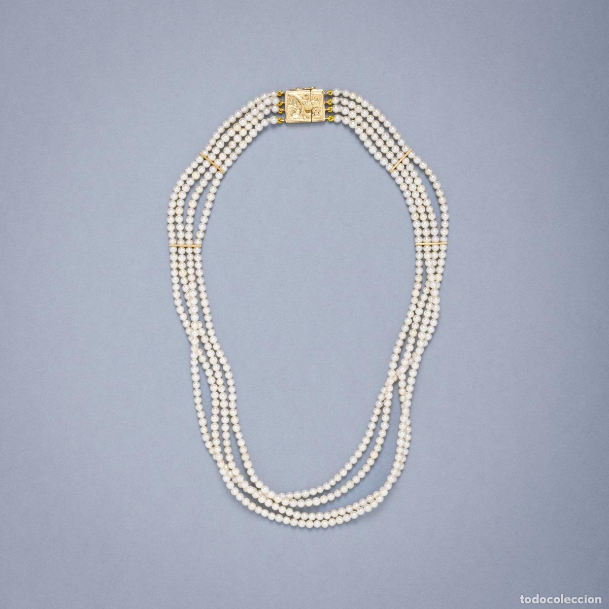 Joyeria: COLLAR DE PERLAS CON ORO DE 19,2 quilates - Foto 1