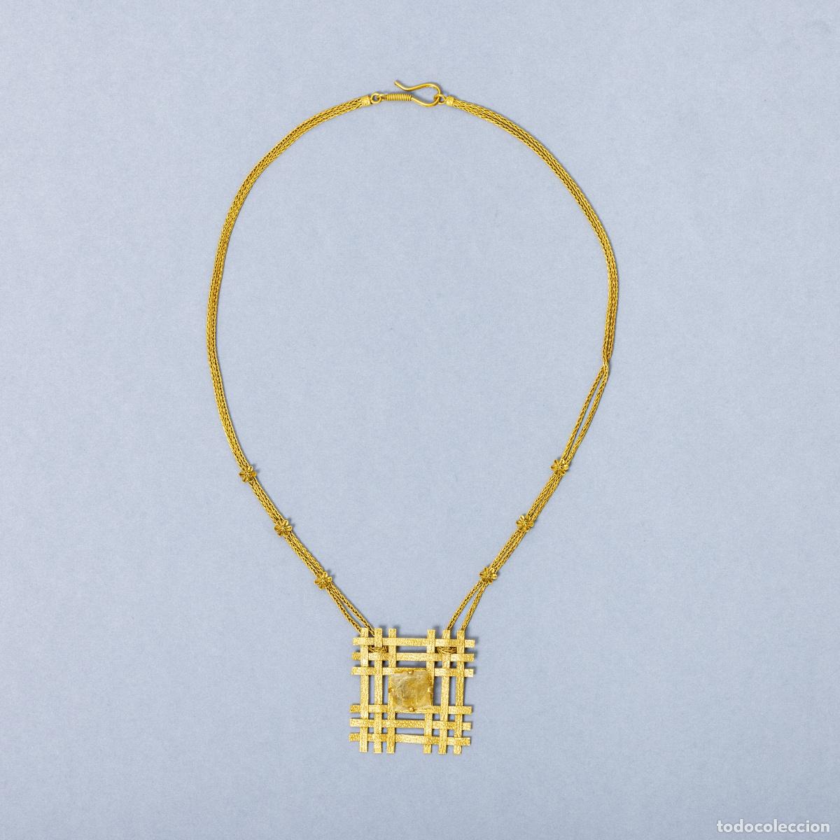 Joyeria: COLLAR CON COLGANTE, EN ORO DE 19,2K - Foto 1