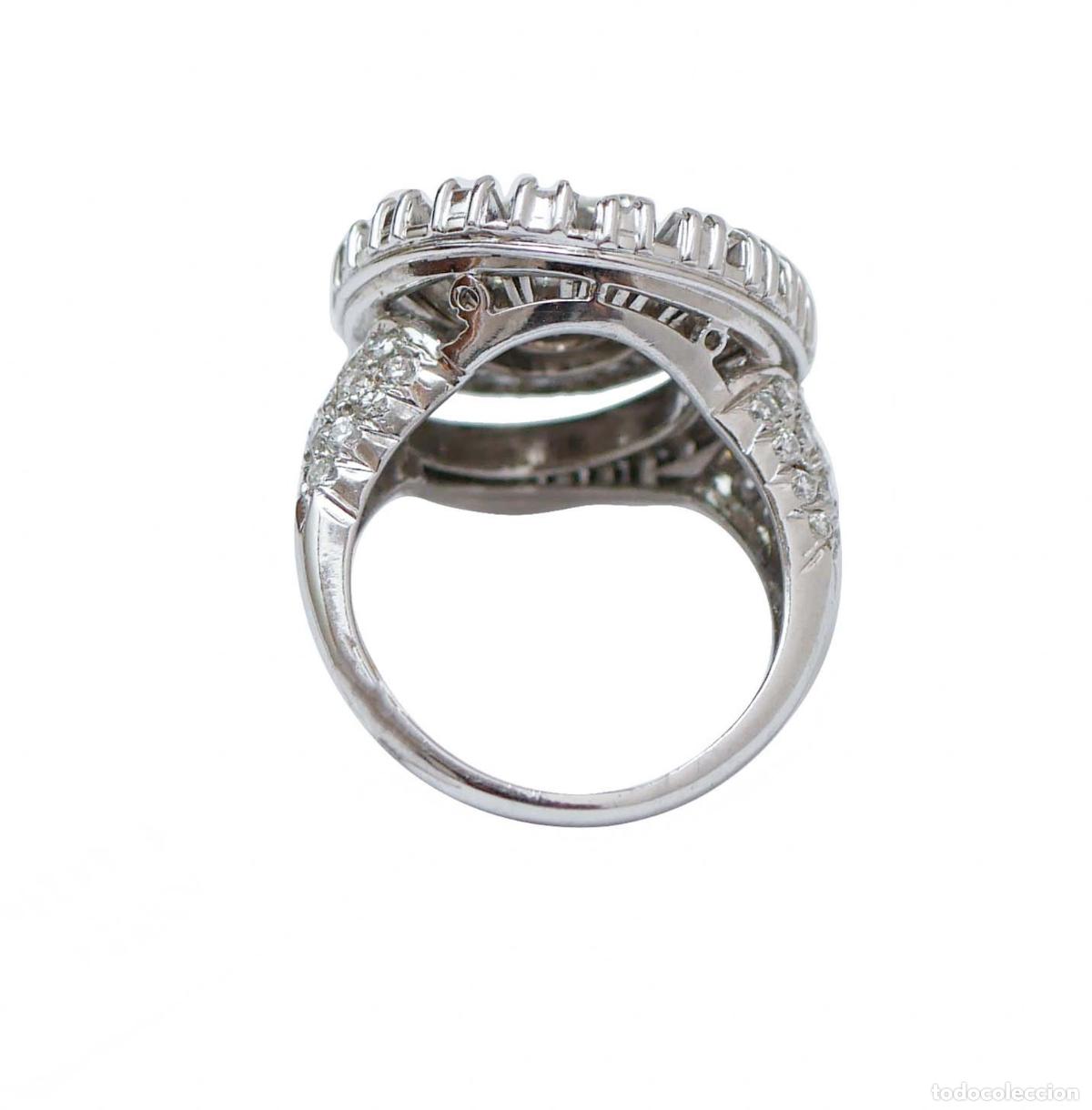 Joyeria: Anillo de platino con diamantes - Foto 4