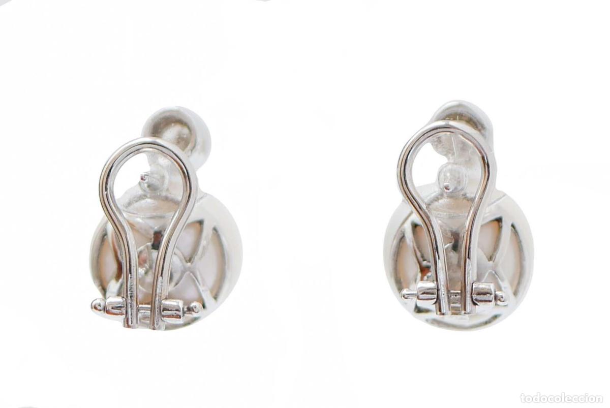 Joyeria: Pendientes de perlas, diamantes y oro blanco - Foto 4