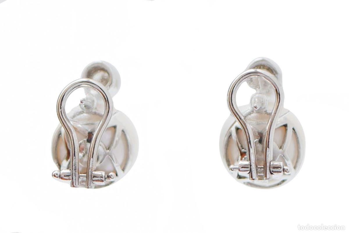 Joyeria: Pendientes de perlas, diamantes y oro blanco - Foto 4