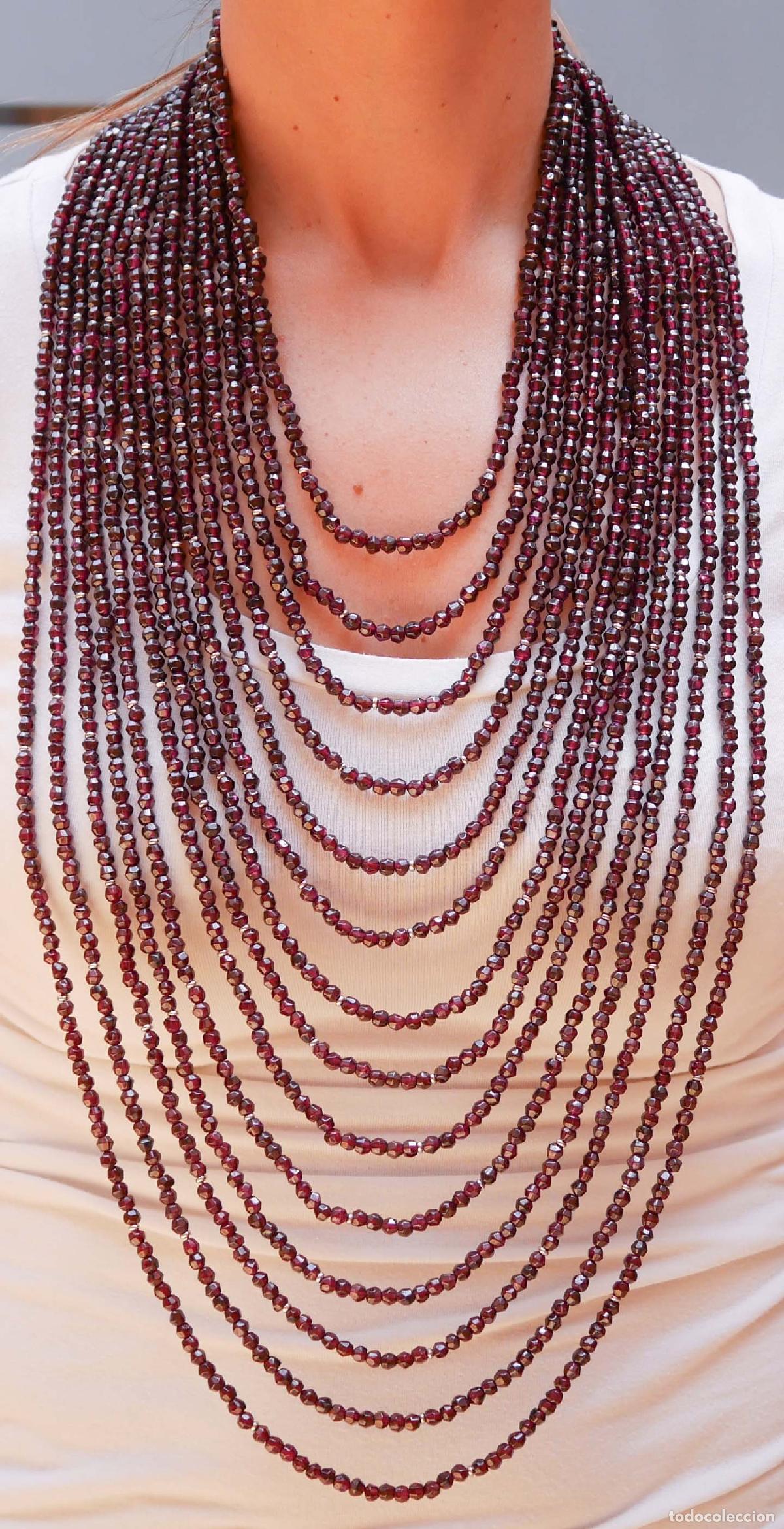 Joyeria: Collar de granates de varias vueltas - Foto 5
