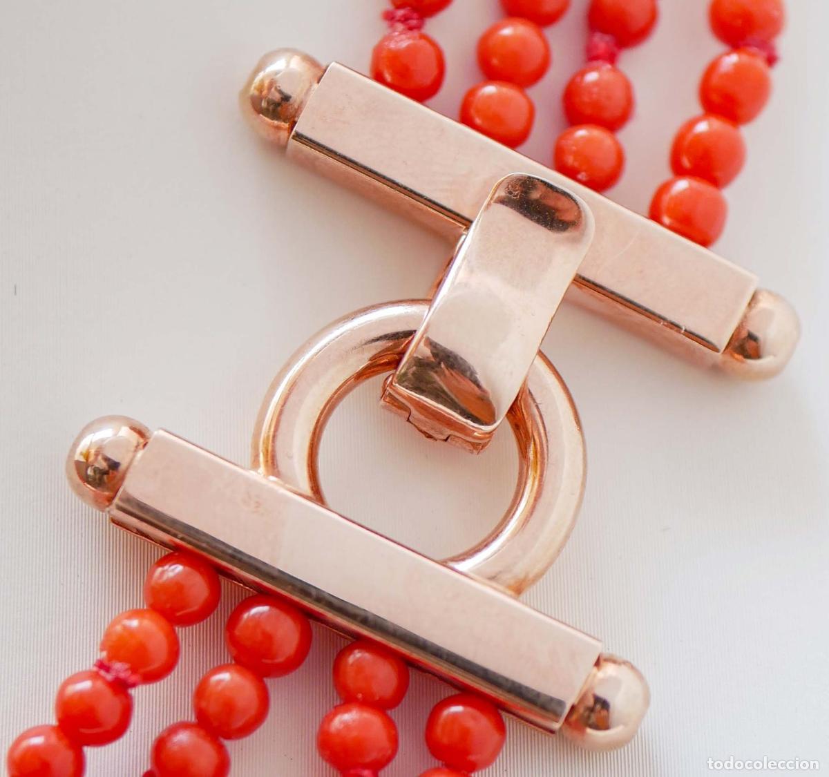 Joyeria: Collar de coral de varias hebras - Foto 4