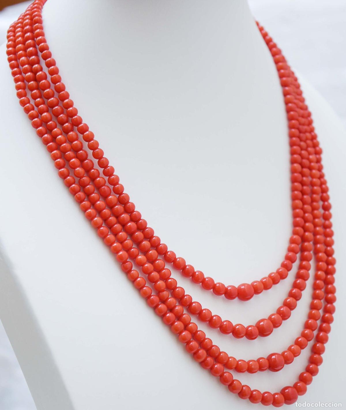Joyeria: Collar de coral de varias hebras - Foto 5
